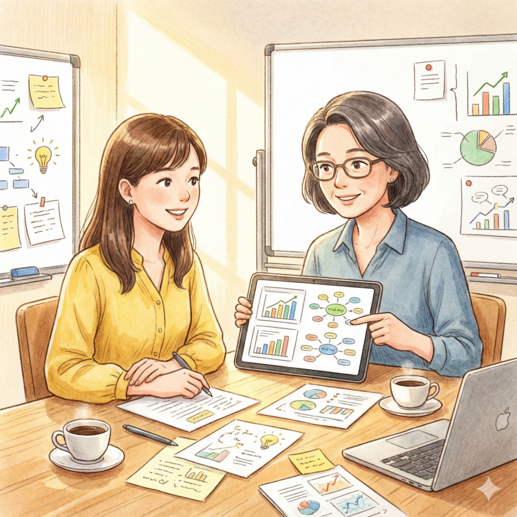 2026년 1월 운세-체계를 세워주는 조력자 일러스트